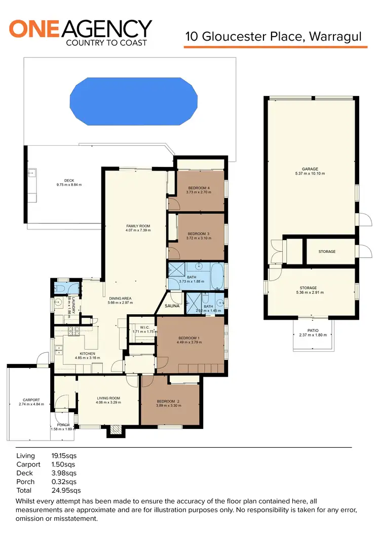 Floorplan of Homely house listing, 10 Gloucester Place, Warragul VIC 3820