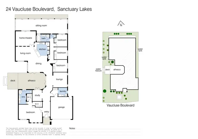 Floorplan of Homely house listing, 24 Vaucluse Boulevard, Sanctuary Lakes VIC 3030