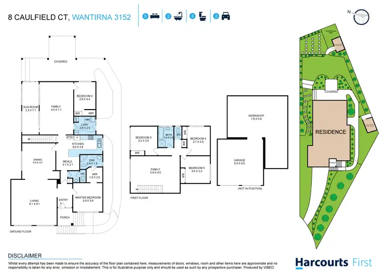 Floorplan of Homely house listing, 8 Caulfield Court, Wantirna VIC 3152