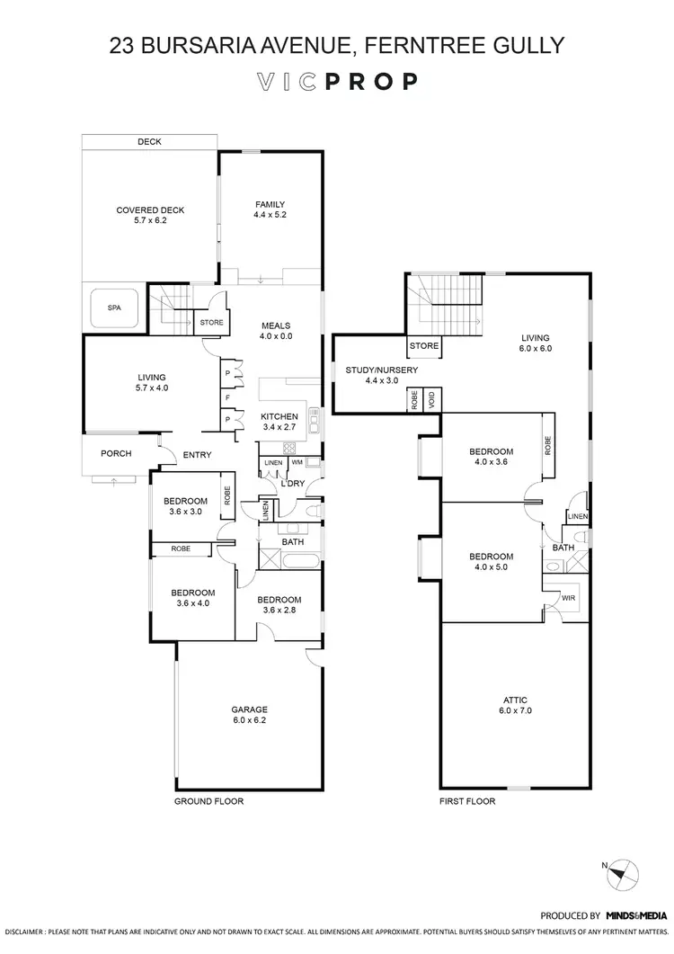 Floorplan of Homely house listing, 23 Bursaria Avenue, Ferntree Gully VIC 3156