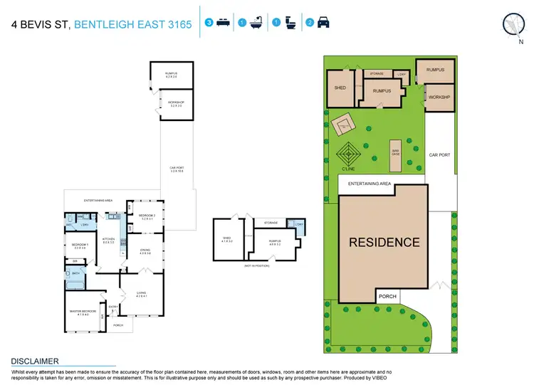 Floorplan of Homely house listing, 4 Bevis Street, Bentleigh East VIC 3165