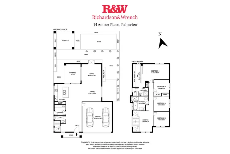 Floorplan of Homely house listing, 14 Amber Place, Palmview QLD 4553