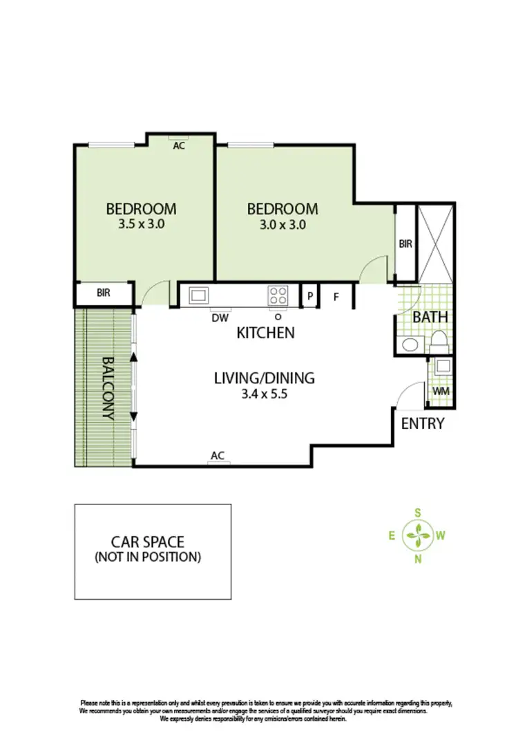 Floorplan of Homely apartment listing, 106/122 Nicholson Street, Brunswick East VIC 3057