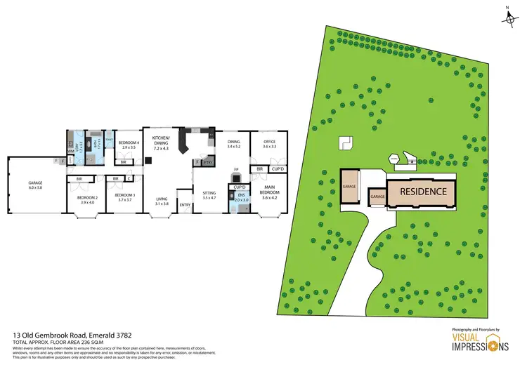 Floorplan of Homely house listing, 13 Old Gembrook Road, Emerald VIC 3782