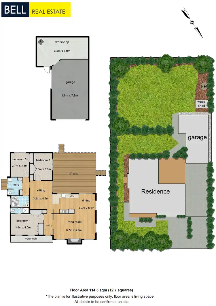 Floorplan of Homely house listing, 18 Currawong Road, Montrose VIC 3765