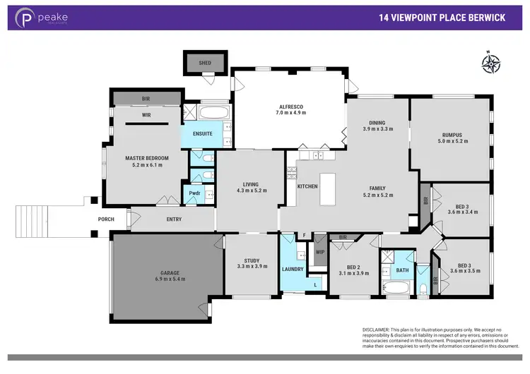 Floorplan of Homely house listing, 14 Viewpoint Place, Berwick VIC 3806