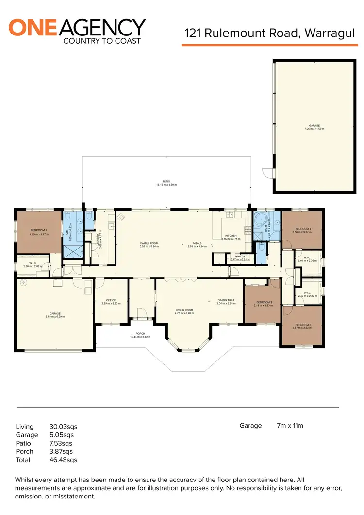 Floorplan of Homely house listing, 121 Rulemount Road, Warragul VIC 3820