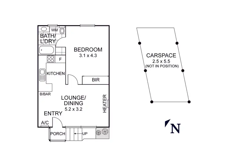 Floorplan of Homely unit listing, 2/2 Woods Avenue, Mordialloc VIC 3195