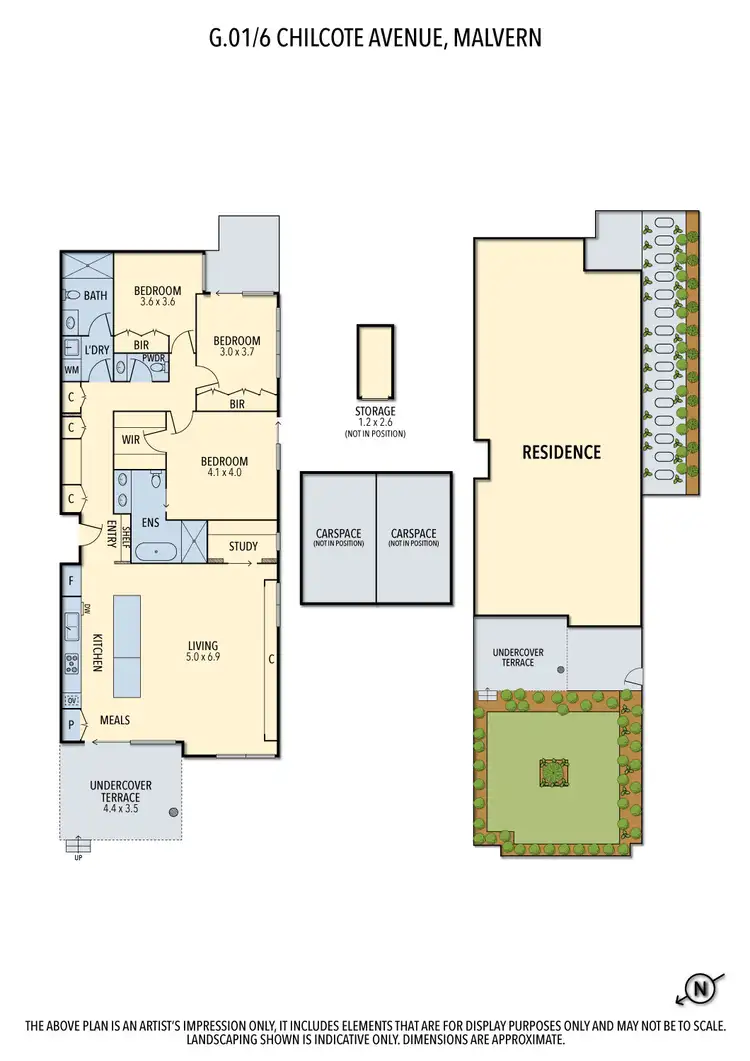 Floorplan of Homely apartment listing, G.01/6 Chilcote Avenue, Malvern VIC 3144