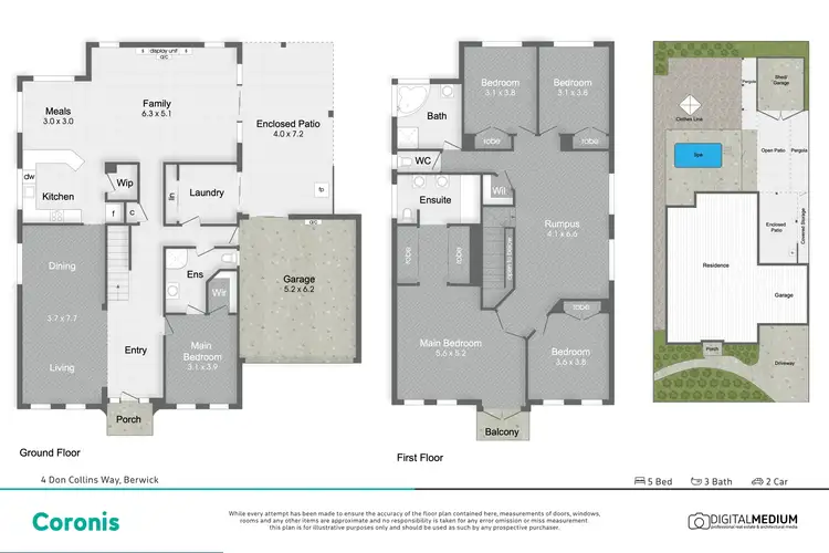 Floorplan of Homely house listing, 4 Don Collins Way, Berwick VIC 3806