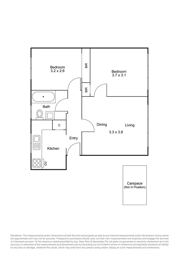 Floorplan of Homely apartment listing, 5/15 Oak Grove, Ripponlea VIC 3185