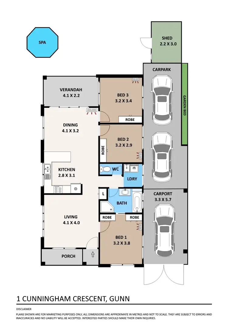 Floorplan of Homely house listing, 1 Cunningham Crescent, Gunn NT 832