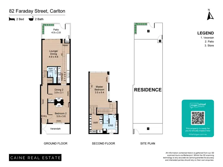 Floorplan of Homely house listing, 82 Faraday Street, Carlton VIC 3053