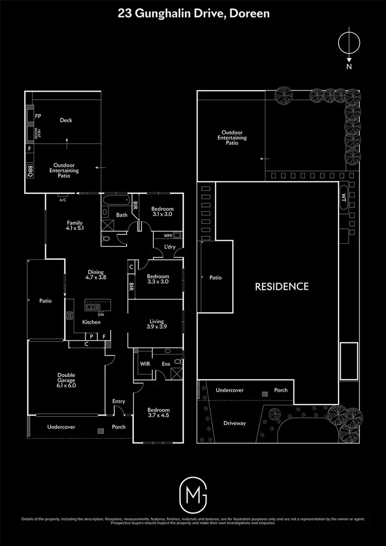 Floorplan of Homely house listing, 23 Gunghalin Drive, Doreen VIC 3754