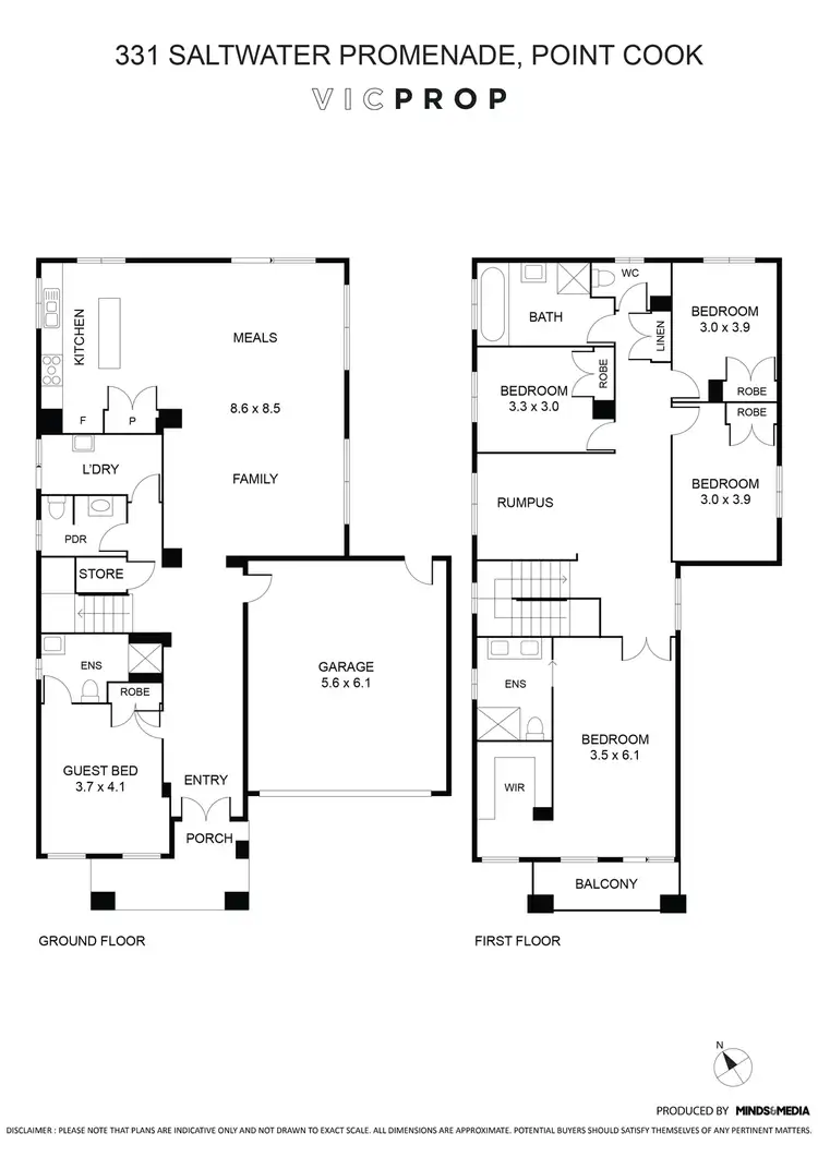 Floorplan of Homely house listing, 331 Saltwater Promenade, Point Cook VIC 3030
