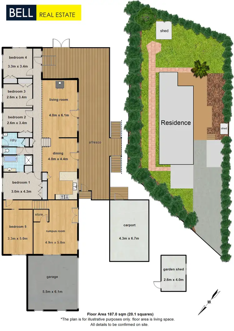 Floorplan of Homely house listing, 5 Aqueduct Avenue, Mount Evelyn VIC 3796
