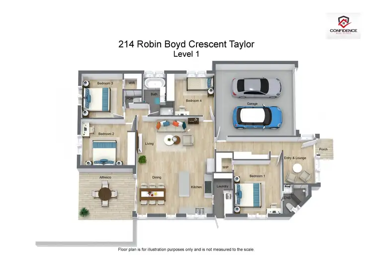 Floorplan of Homely house listing, 214 Robin Boyd Crescent, Taylor ACT 2913