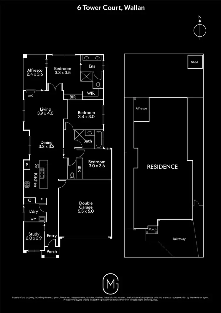 Floorplan of Homely house listing, 6 Tower Court, Wallan VIC 3756