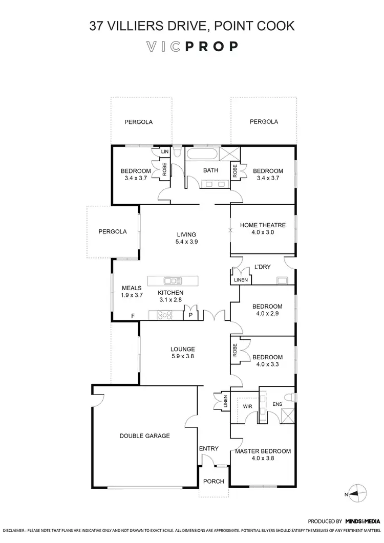 Floorplan of Homely house listing, 37 Villiers Drive, Point Cook VIC 3030