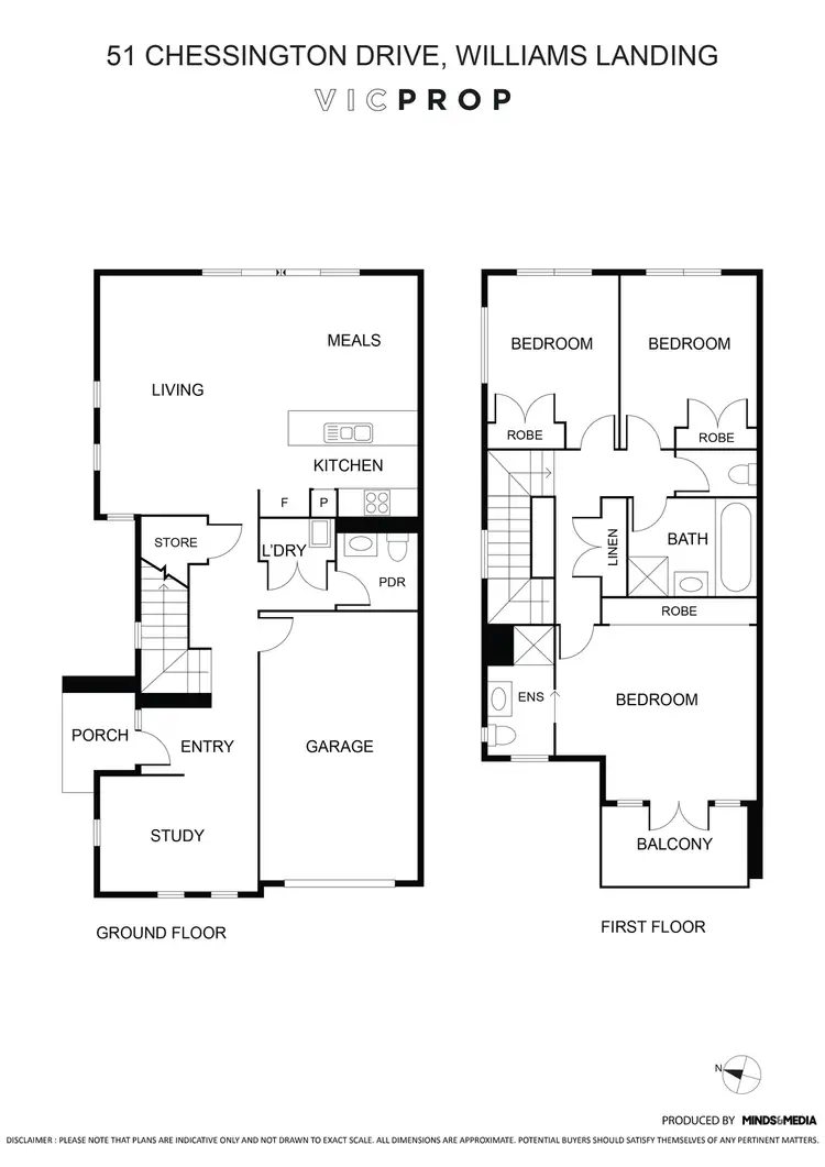 Floorplan of Homely townhouse listing, 51 Chessington Drive, Williams Landing VIC 3027
