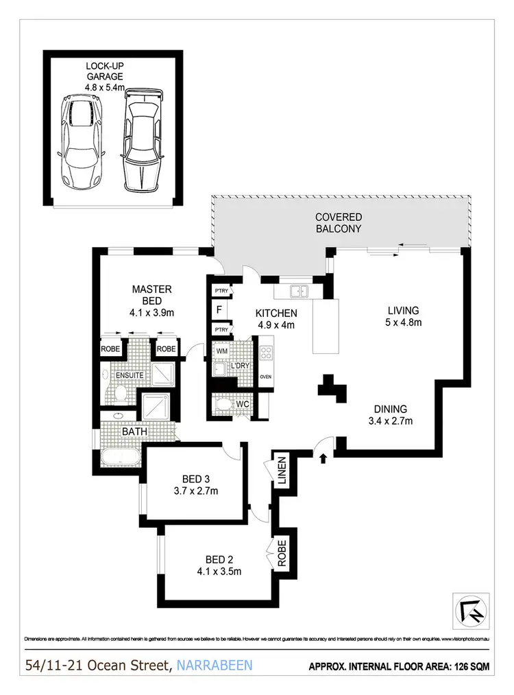 Floorplan of Homely apartment listing, 54/11-21 Ocean Street, Narrabeen NSW 2101