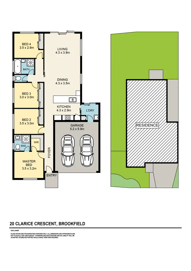 Floorplan of Homely house listing, 20 Clarice Crescent, Brookfield VIC 3338