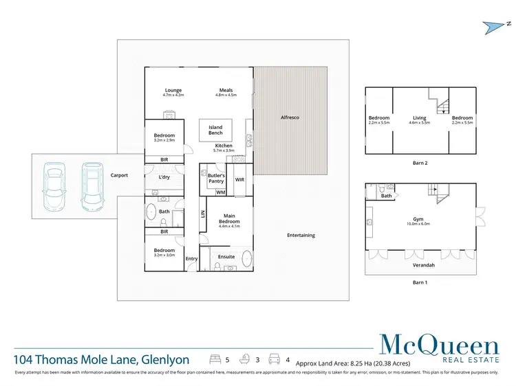 Floorplan of Homely house listing, 104 Thomas Mole Lane, Glenlyon VIC 3461