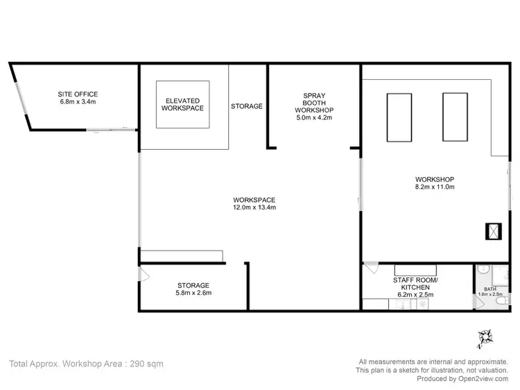 Floorplan of Homely warehouse listing, 53 Humphrey Street, New Norfolk TAS 7140