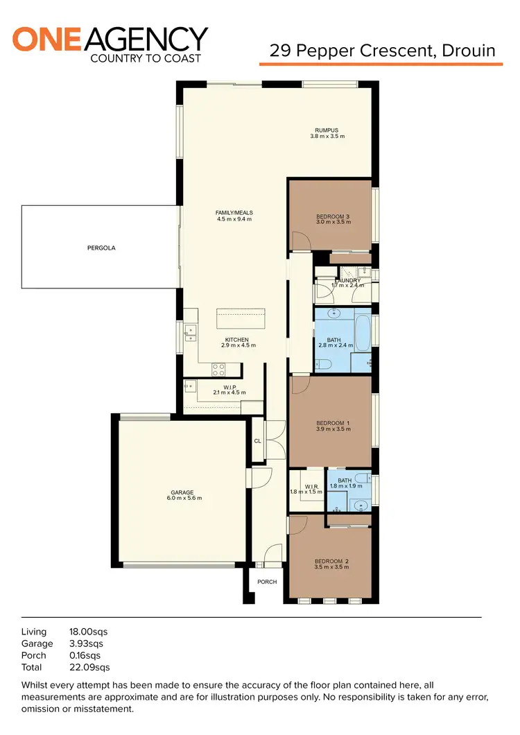 Floorplan of Homely house listing, 29 Pepper Crescent, Drouin VIC 3818