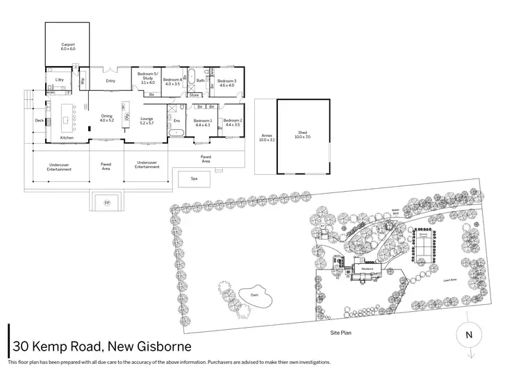 Floorplan of Homely house listing, 30 Kemp Road, New Gisborne VIC 3438