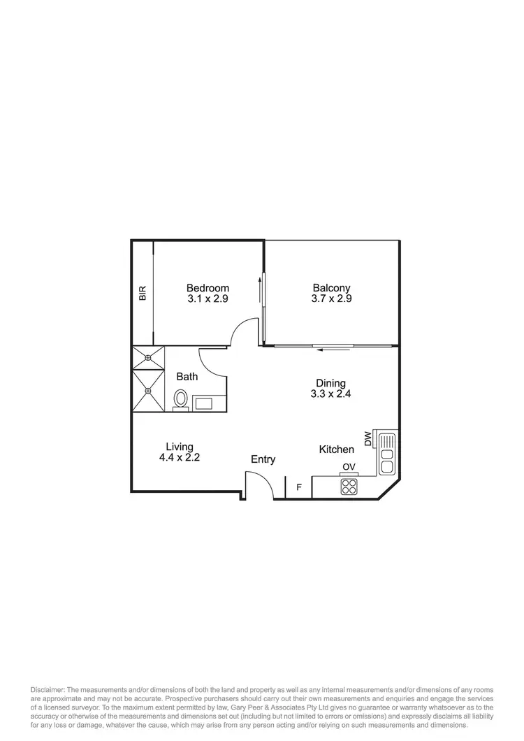 Floorplan of Homely apartment listing, 105/1177 Glen Huntly Road, Glen Huntly VIC 3163