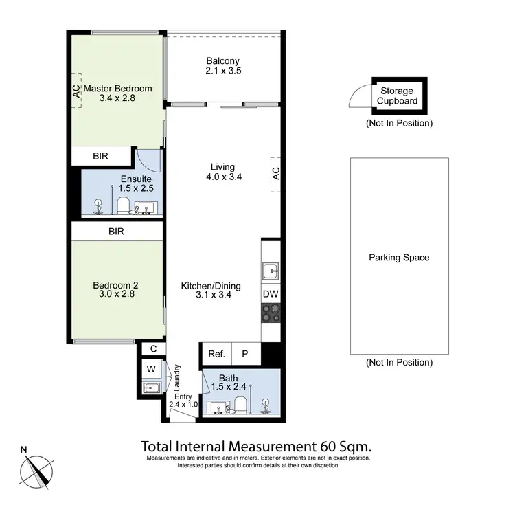 Floorplan of Homely apartment listing, 103/20 Leonard Crescent, Ascot Vale VIC 3032