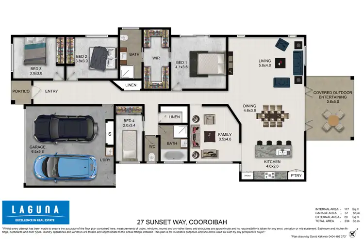 Floorplan of Homely house listing, 27 Sunset Way, Cooroibah QLD 4565