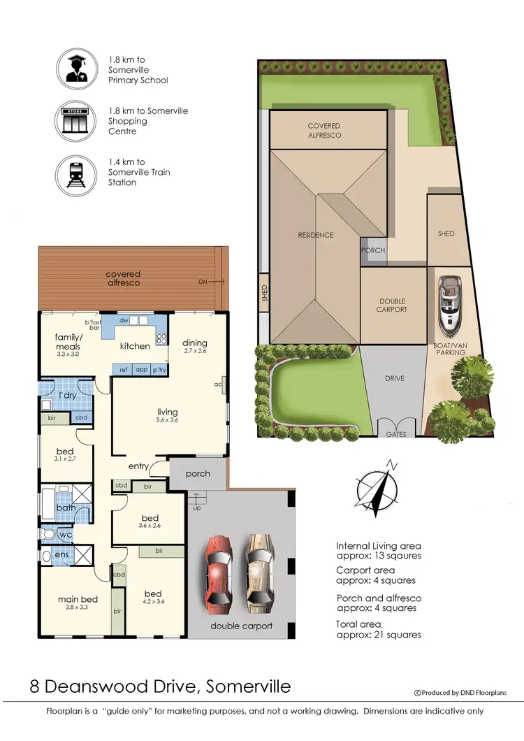 Floorplan of Homely house listing, 8 Deanswood Drive, Somerville VIC 3912
