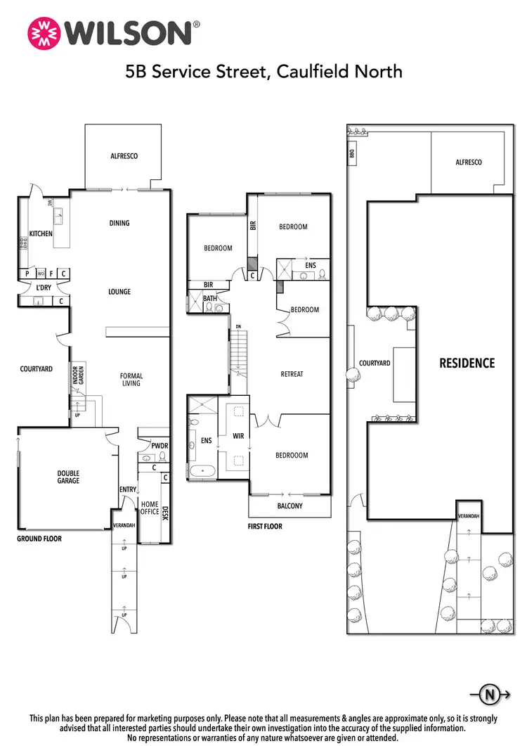Floorplan of Homely house listing, 5B Service Street, Caulfield North VIC 3161