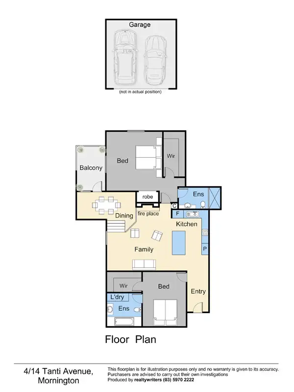 Floorplan of Homely apartment listing, 4/14 Tanti Avenue, Mornington VIC 3931