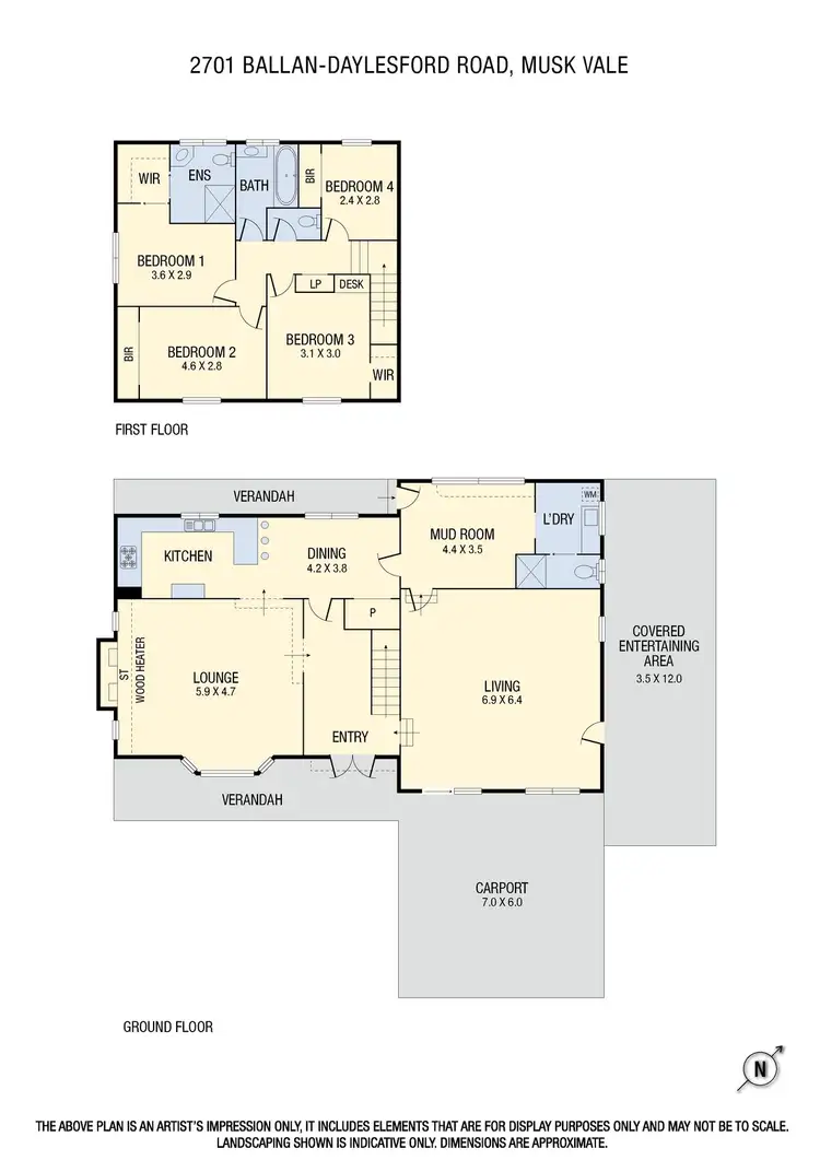 Floorplan of Homely house listing, 2701 Ballan Daylesford Road, Musk Vale VIC 3461