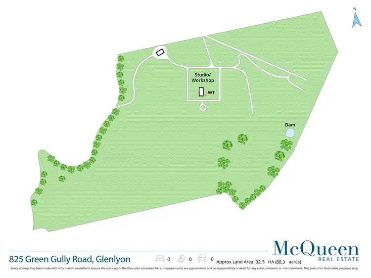 Floorplan of Homely land listing, 825 Green Gully Road, Glenlyon VIC 3461