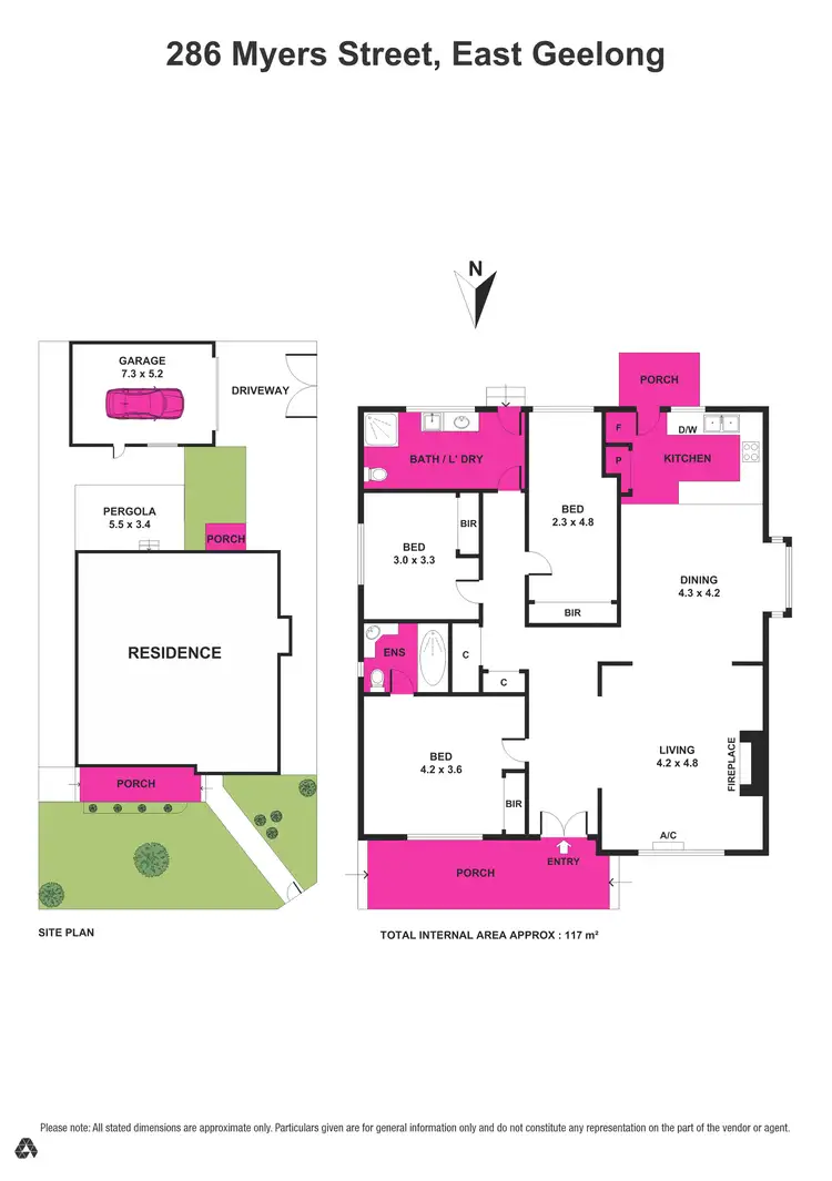 Floorplan of Homely house listing, 286 Myers Street, East Geelong VIC 3219