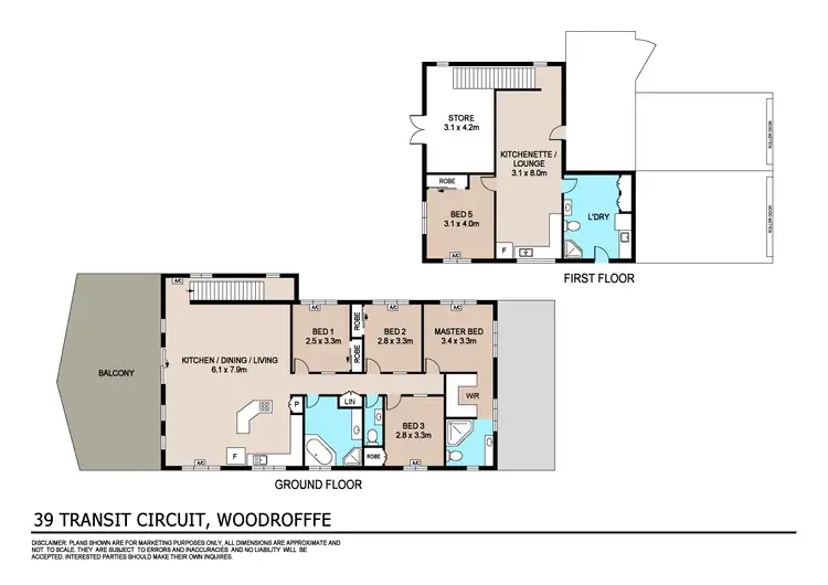 Floorplan of Homely house listing, 39 Transit Circuit, Woodroffe NT 830