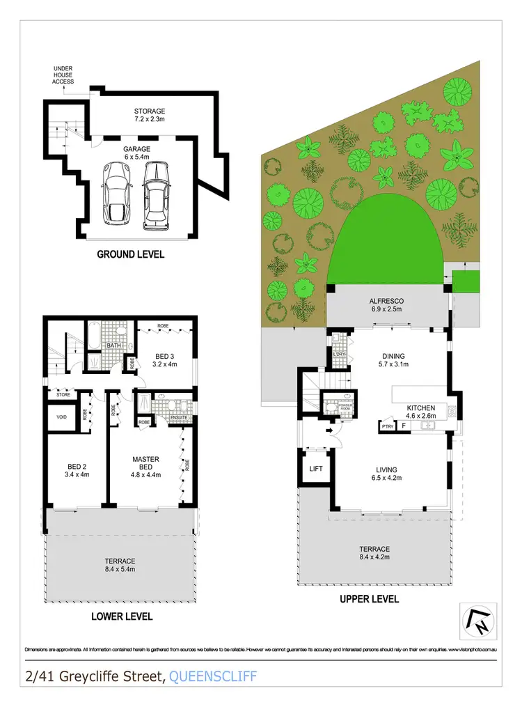 Floorplan of Homely semi-detached listing, 2/41 Greycliffe Street, Queenscliff NSW 2096