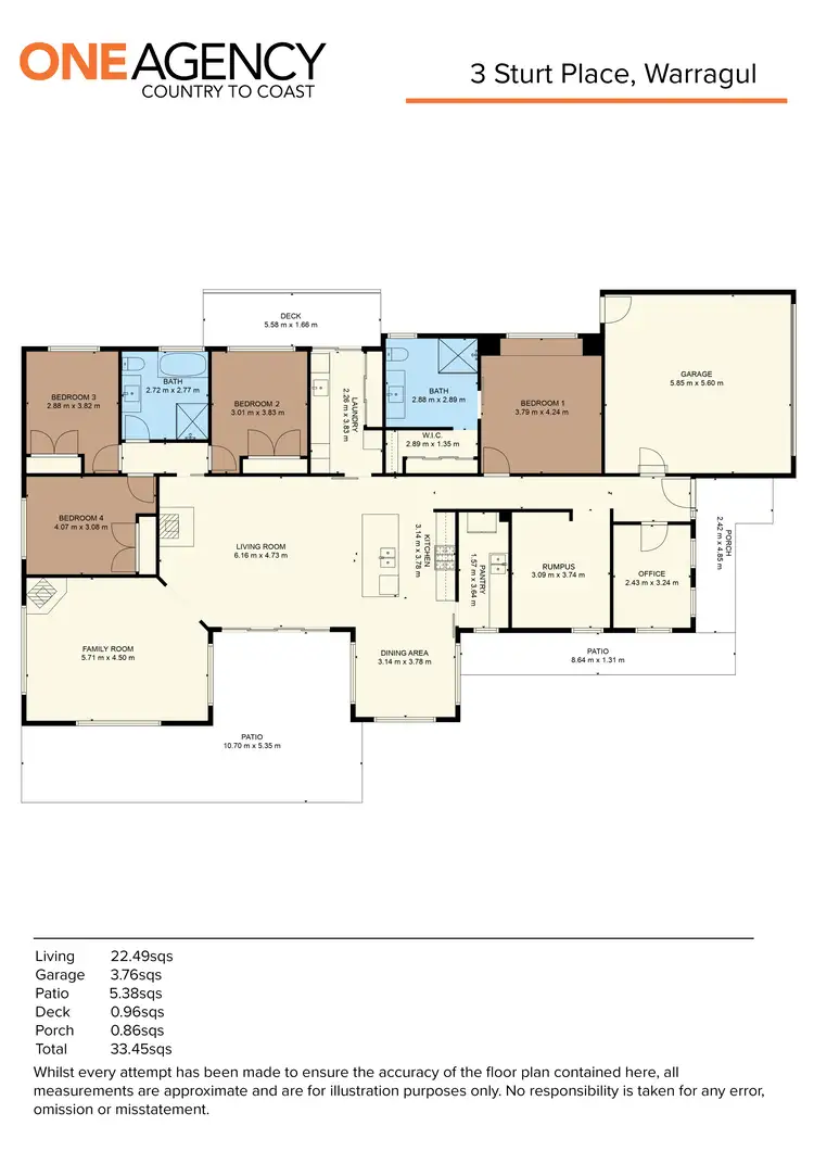 Floorplan of Homely house listing, 3 Sturt Place, Warragul VIC 3820