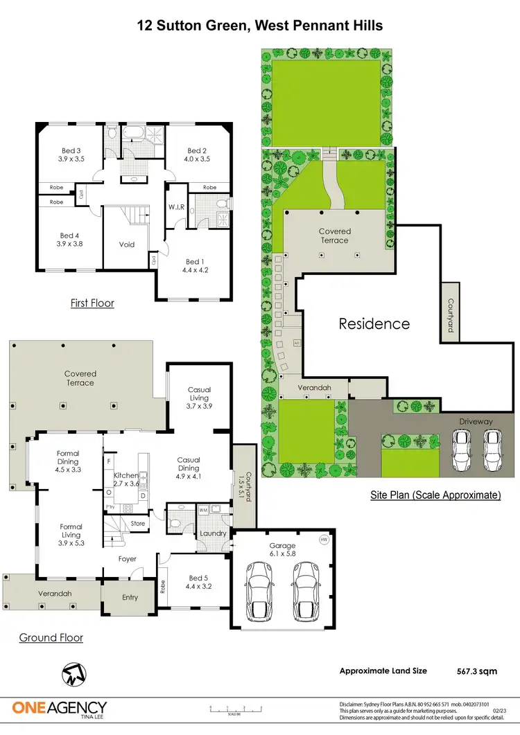 Floorplan of Homely semi-detached listing, 12 Sutton Green, West Pennant Hills NSW 2125