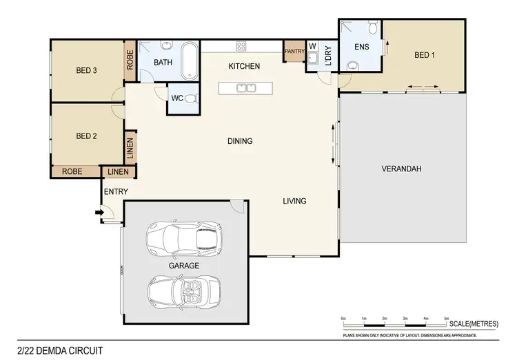 Floorplan of Homely semi-detached listing, 2/22 Demda Circuit, Lyons NT 810