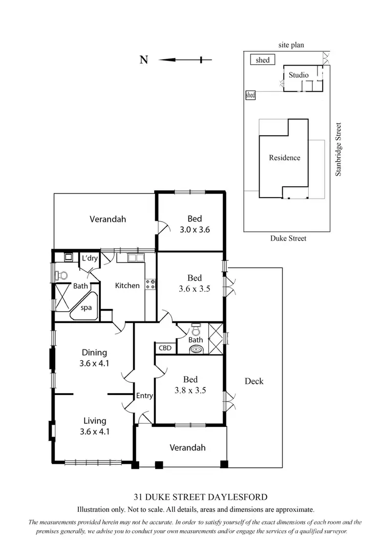 Floorplan of Homely house listing, 31 Duke Street, Daylesford VIC 3460