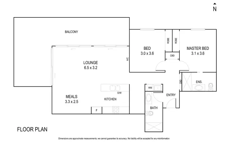 Floorplan of Homely apartment listing, 16/97 Whittens Lane, Doncaster VIC 3108