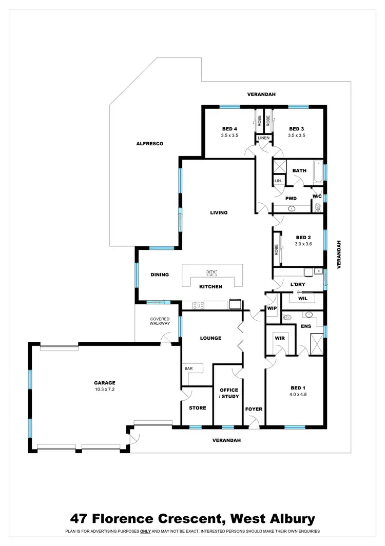 Floorplan of Homely house listing, 47 Florence Crescent, West Albury NSW 2640