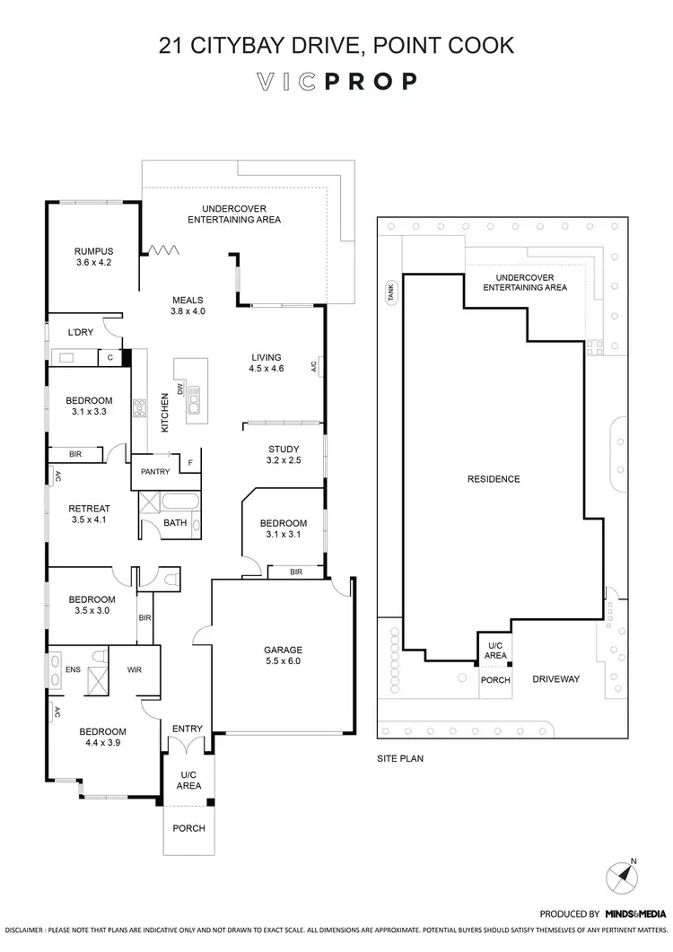 Floorplan of Homely house listing, 21 Citybay Drive, Point Cook VIC 3030