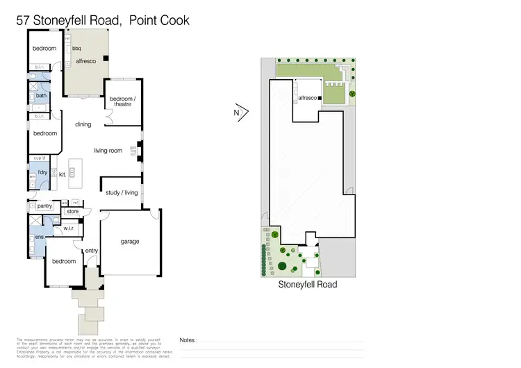 Floorplan of Homely house listing, 57 Stoneyfell Road, Point Cook VIC 3030