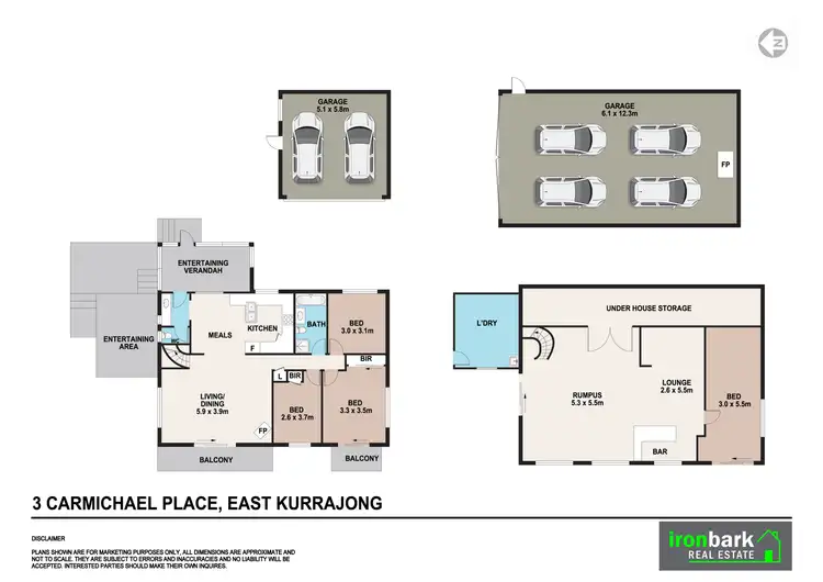Floorplan of Homely rural property listing, 3 Carmichael Place, East Kurrajong NSW 2758
